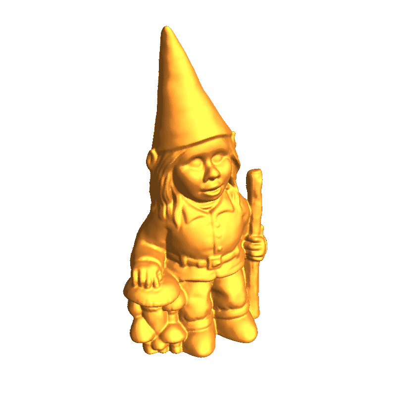 Garden Gnome Female with walking Stick
