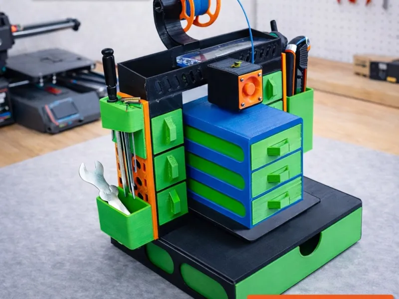 Estação de Ferramentas no Estilo de Impressora 3D - Sem Suportes e Compatível com 220x220