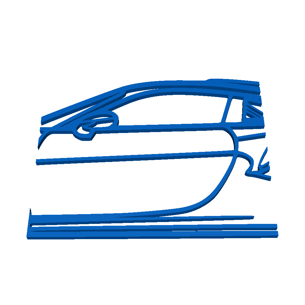 CAR ON WALL - PORSCHE 911 GT3 RS