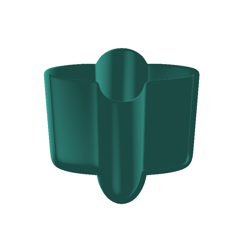 4-Lobed Rounded Decorative Container VABSN-05 box free Home