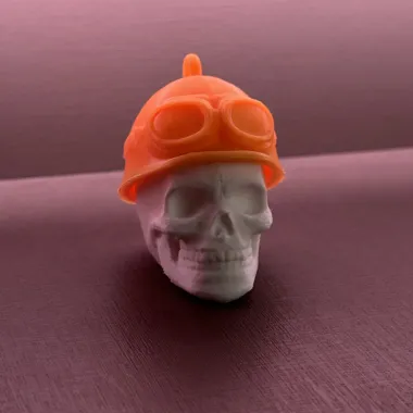 Skull Biker keychain-0