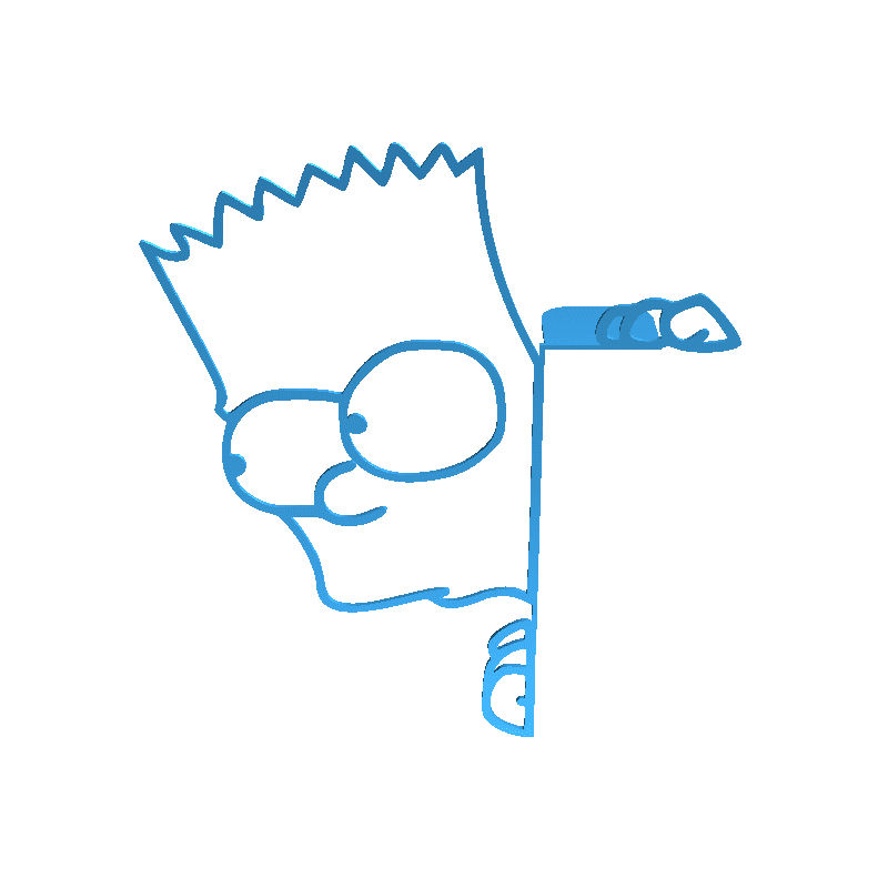 Another Bart Simpson silhouette.