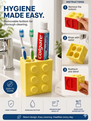Toothbrush Holder - Home - PLA - 3D printed product - фото 5