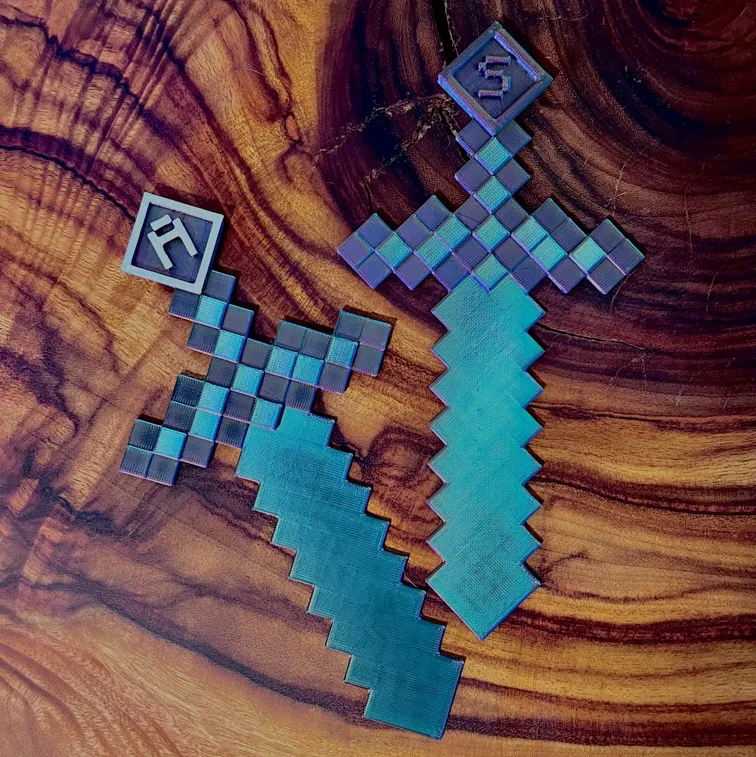 Segnalibro a Spada di Minecraft V2 - Personalizzato