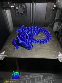 Articulated Dragon 005 - Crystallized - Print in place - STL-1