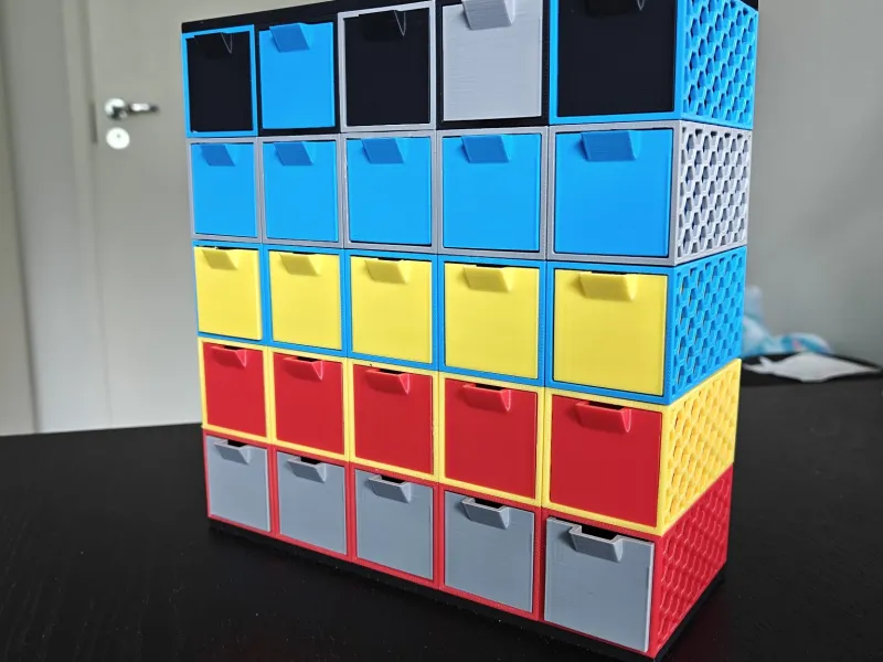 HexBox - Modular, Stackable and Customizable storage system