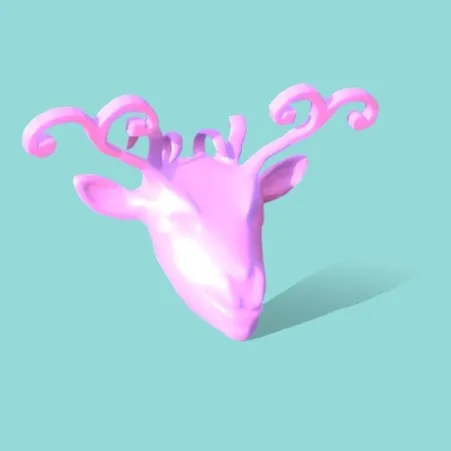 Abstract Female Deer Pendant