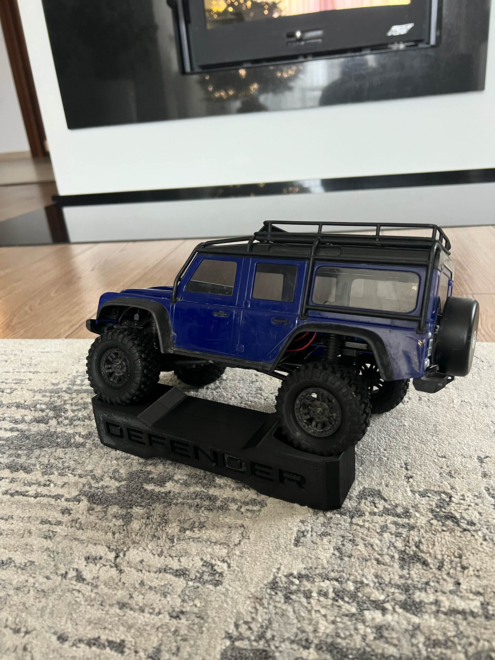 WOP Custom 3D Display Stand For TRX-4M 1/18 RC – Bronco & Defender With Logo