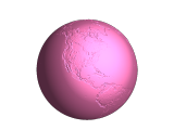 Earth globe with base-0