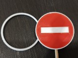 The road sign, STOP. -3