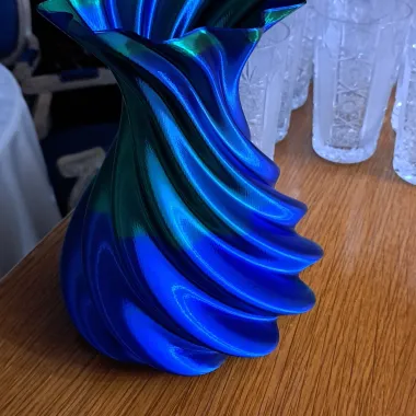 Large Spiral Vase 3, Watertight, Plant Pot (PERSONAL USE)-1