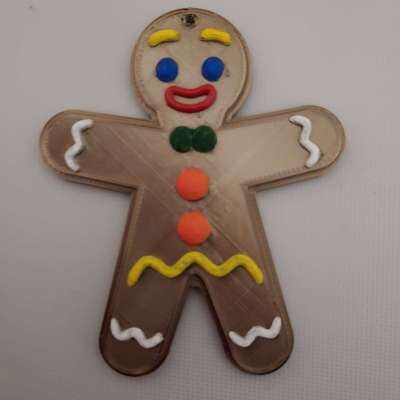 happy holidays gingerbread boy