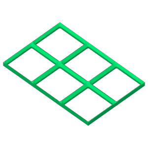 3D Printer Files | 3MF File | gridfinity frame 2x3 | Creality Cloud