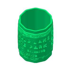 3D Printer Files | 3MF File | Emerald lake state park cup | Creality Cloud