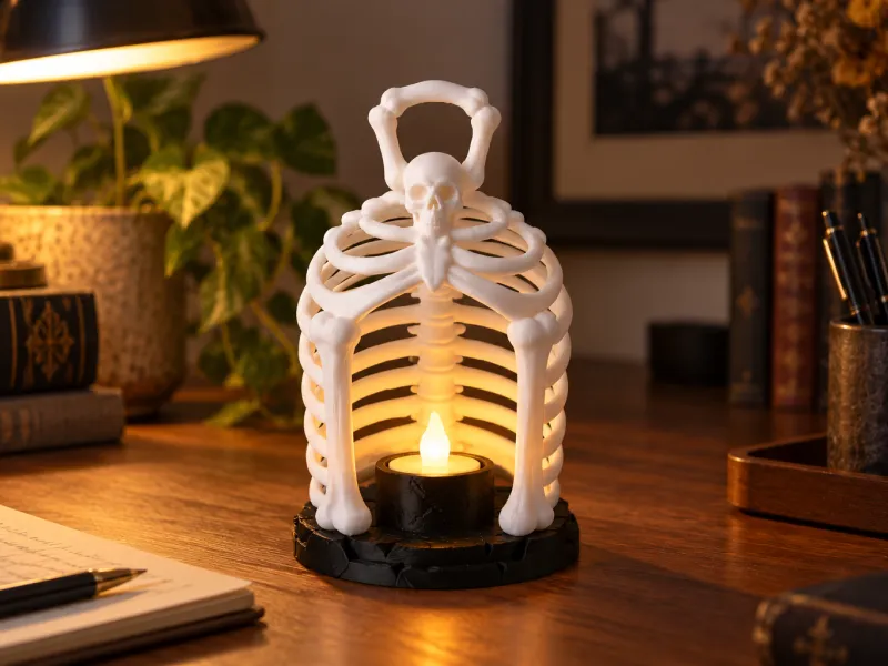 Skeleton Rib Cage Candle Holder