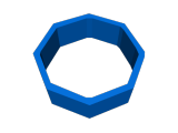 Modular octogone and hexagone shelves with clip-2