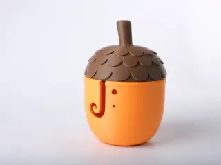 Whimsical Acorn Yarn Bowl Holder