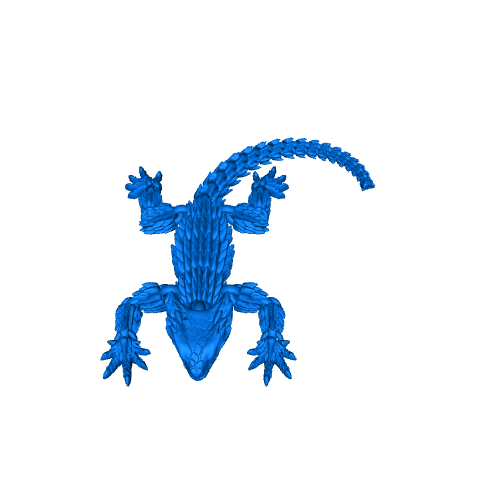 Articulated lizard armadillo for 3D printing | STL