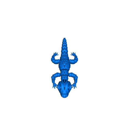 Articulated baby Crocodile, print in place, no supports