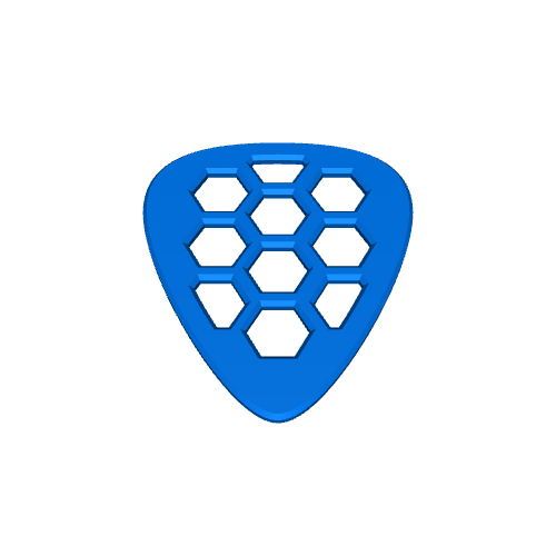 Honeycomb Bass/Guitar Pick