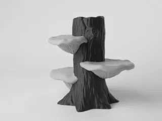 Woodland Mushroom Tree Stump Organizer