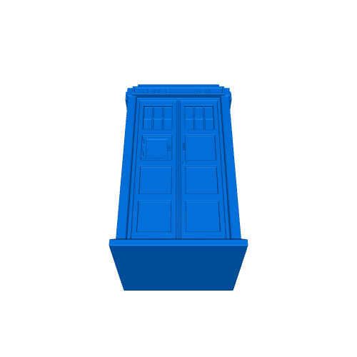 Doctor Who TARDIS printable model