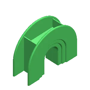 minimalist arch vase – perfect for 3D printing enthusiasts!