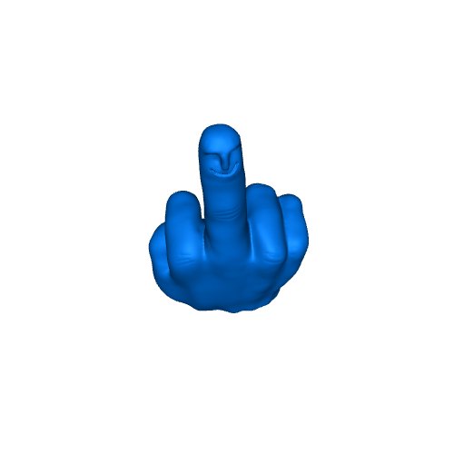 Middle Finger Statue Mr Nice Guy - 3D Printing, Prank Gifts, Funny Middle Finger Figurine, Rude Gift with Surprise Pink