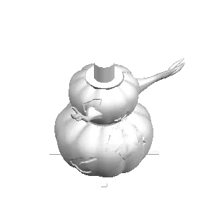 HALLOWEEN SPECIAL CUTE DOUBLE FACED ARTICULATED PUMPKIN