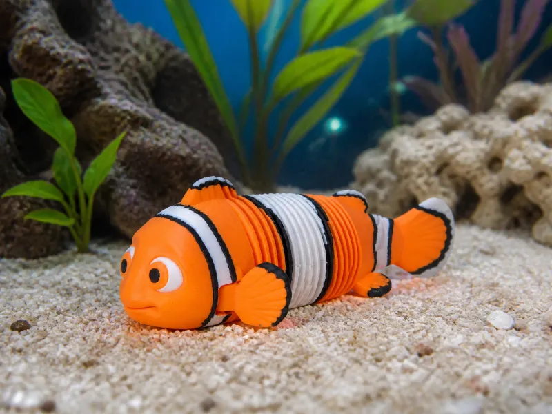 Spiral Flexi Nemo - Playful Clownfish Toy