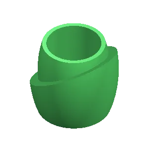 abstract slice planter pot