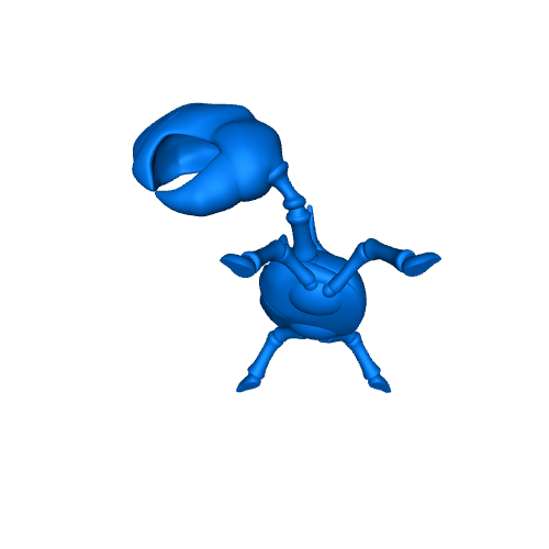 STL file Cartoon Alien for 3D Printing 👽・Model to download and