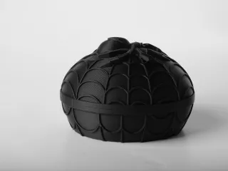 Gothic Spider Egg Jewelry Box with Web Design