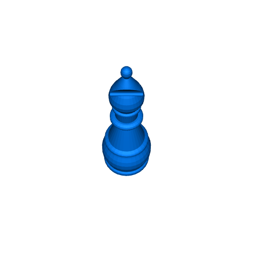 Bishop Chess Game Piece - Bispo Jogo de Xadrez 3D model