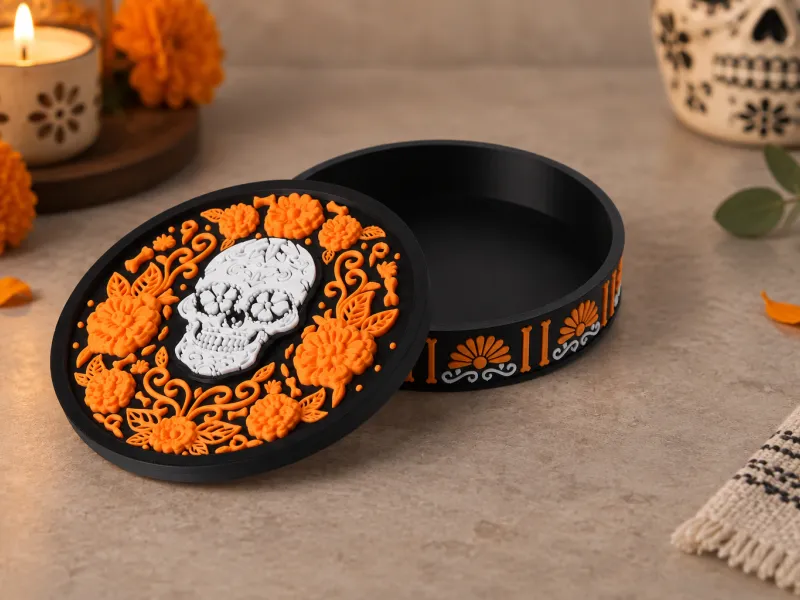 Sugar Skull Keepsake Box - Day of the Dead Decor