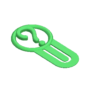 Question mark page holder