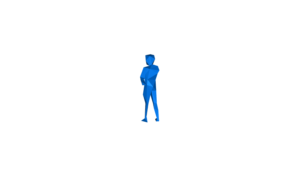 LOW-POLY THINKING MAN
