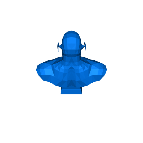Flash Bust Lowpoly Low poly