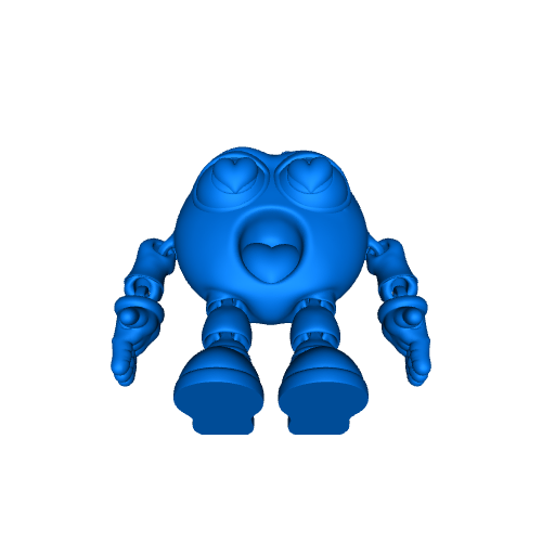 PRINT-IN-PLACE FLEXI KISS EMOJIS ARTICULATED