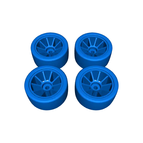 car wheel+tire 56x18mm