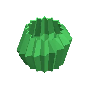 Diagonal brutalism planter for home decoration and design