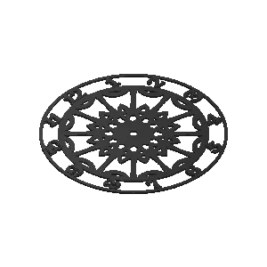 (FREE) mandala wall clock 4