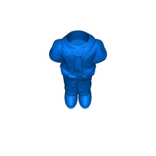 Roblox character transparent when imported into blender - Building