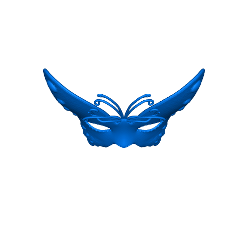 Wearable butterfly mask