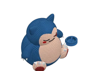 POKEMON SNORLAX CROCHET KNITTED - STL & 3MF MULTICOLOR