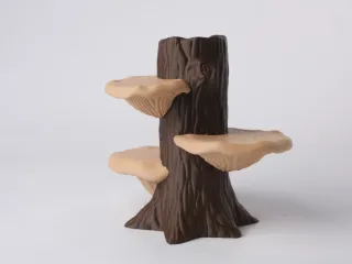 Woodland Mushroom Tree Stump Organizer