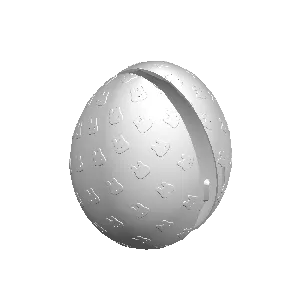 Egg-shaped container