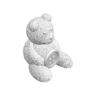 Tiny Button Teddy Bear