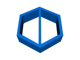 Modular octogone and hexagone shelves with clip-1