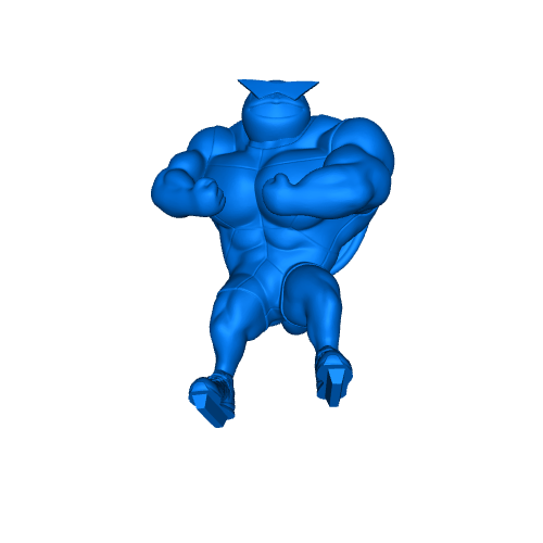 Squirtle bodybuilder V.2 - Pokemon 3D print model | 3D models download ...